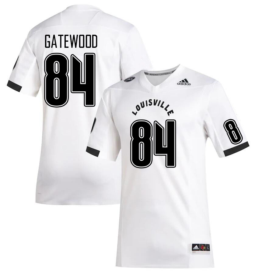Men #84 Joey Gatewood Louisville Cardinals College Football Jerseys Stitched Sale-White